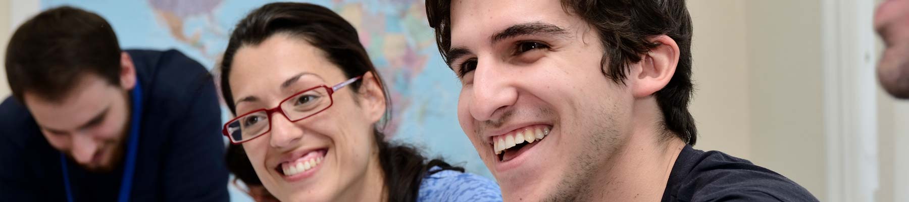 Smiling LSE students